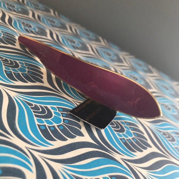 GORGEOUS purple enamel hair clip/pinch